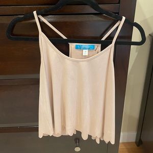 Light Pink Suede Top